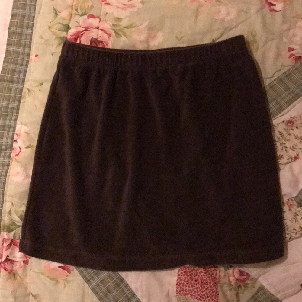 Classic girl brown shirt skirt very soft